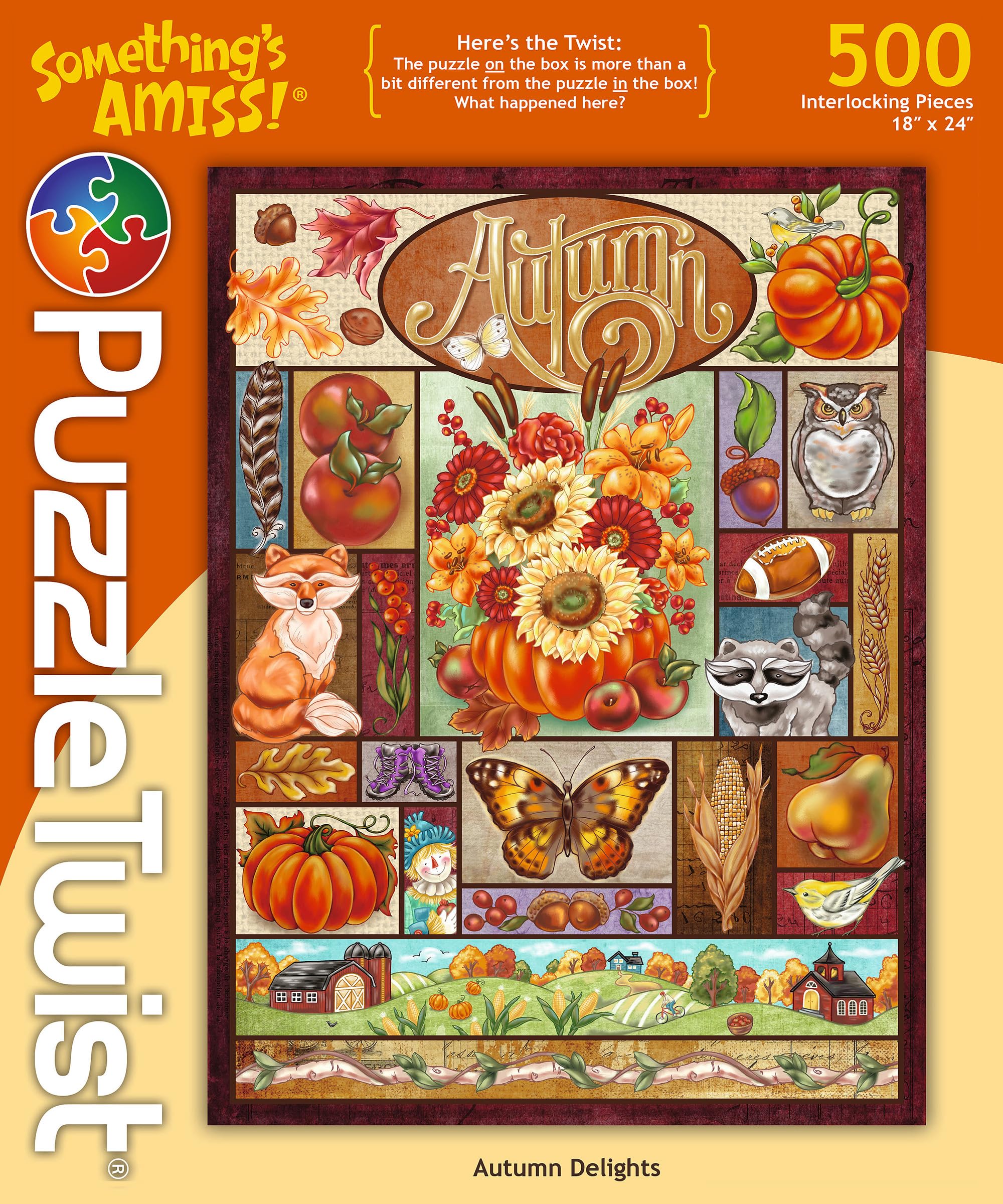 Amazon.com: PuzzleTwist 500 Piece Jigsaw Puzzle – Autumn Delights