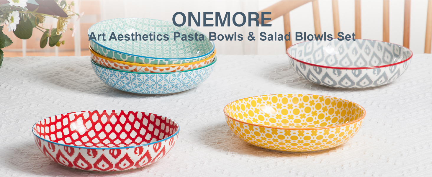 Tradineur Lys Lot De 6 Assiettes Creuses En Verre Résistantes Et Lavables Au Lave-vaisselle Ambre 23 Cm