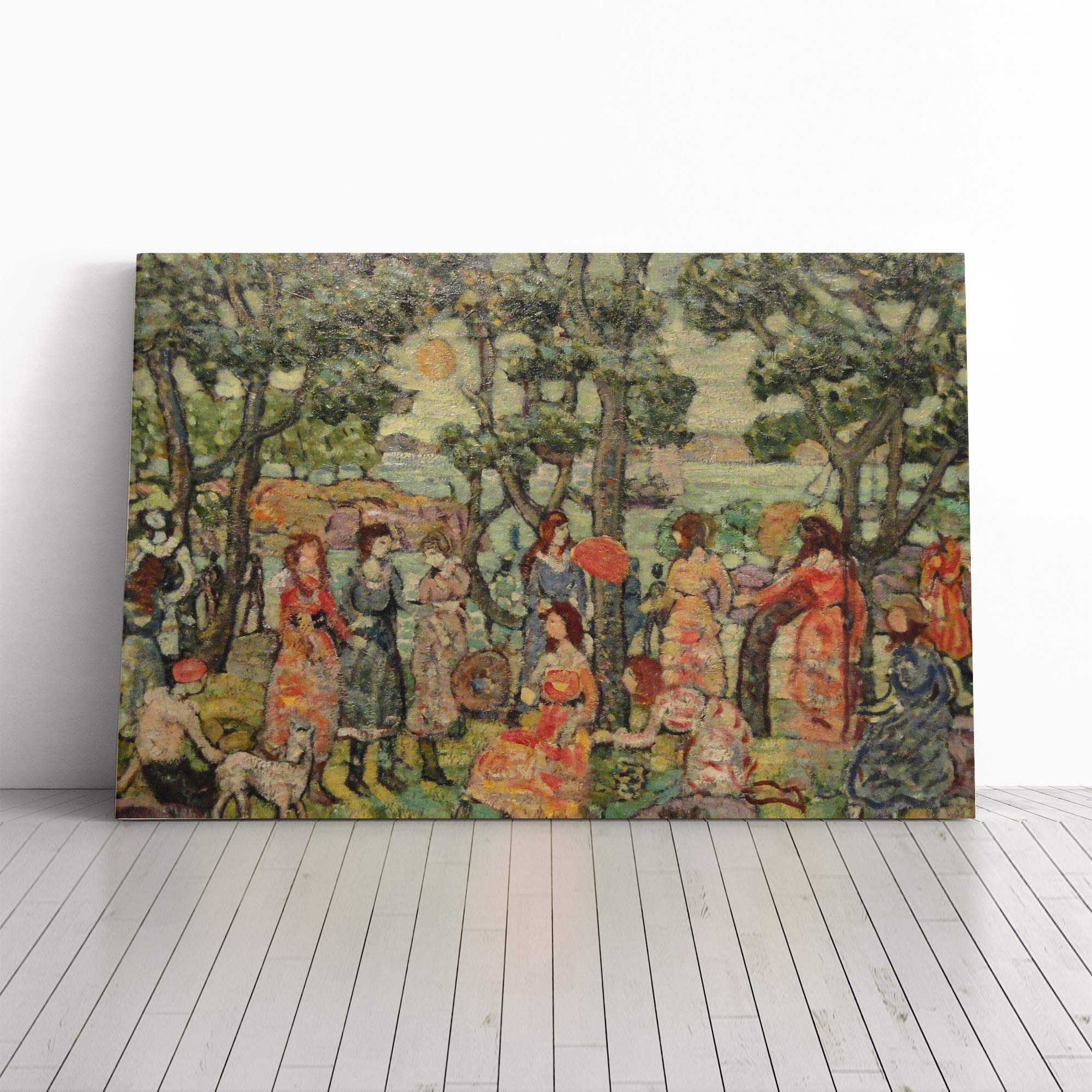 Maurice Pendergrast Landscape Canvas Print | Gallery Wrapped 30mm Frame Wall Art | 24x16 inches | Ready to Hang | Modern Landscape Picture | Living Room Bedroom Lounge Office