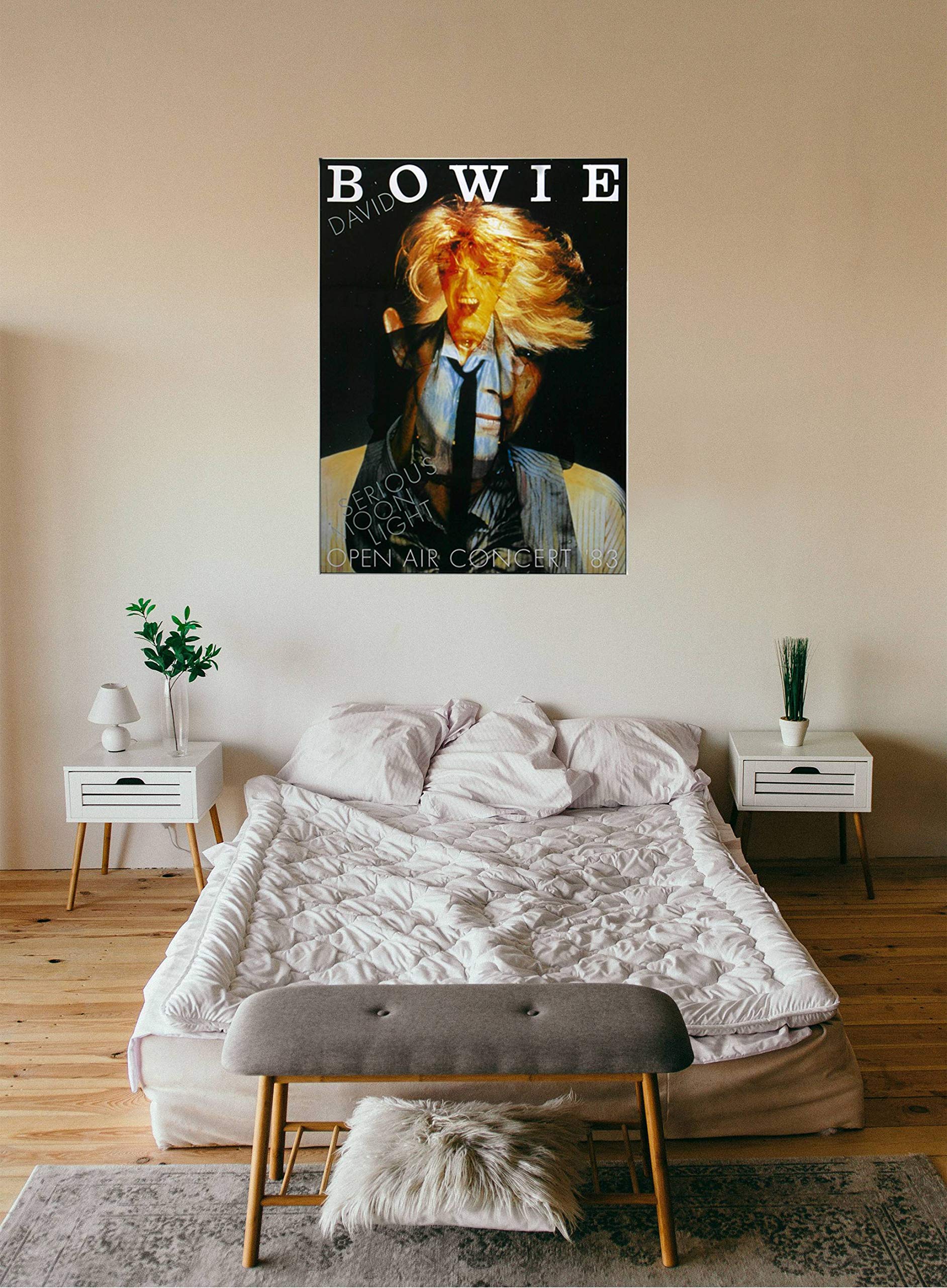 David Bowie - Open Air, Frankfurt 1983 » Konzertplakat/Premium Poster | Live Konzert Veranstaltung | DIN A1 «