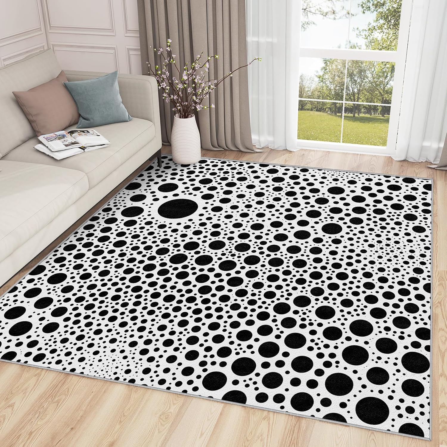 Visual Presentation Rugs Amazon.com: SherAvant Polka Dot Rug Classroom - 3x5 Rug - Polka Dot Rug ...