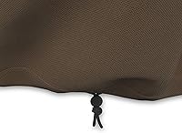 Vista 3 de Yaxa Basics - Fundas para sofá de 3 plazas para exteriores y muebles de patio, impermeables, anti-UV, duraderas, Beige/Marrón