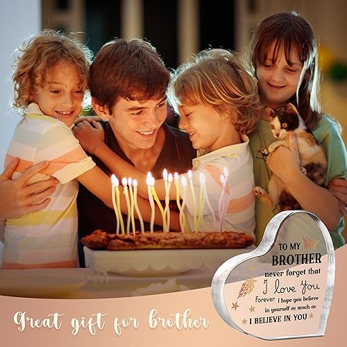 Miniatura 2 de Regalos para hermano, regalos de Navidad para hermano, recuerdo acrílico para hermanos, regalos de cumpleaños para el día del padre para hermanos de