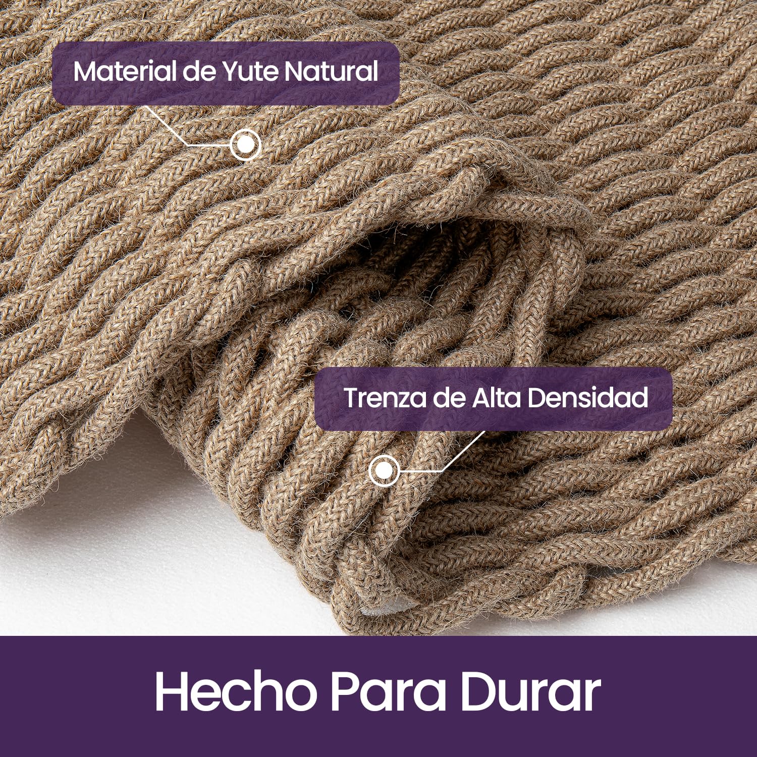DEXI Felpudo de Yute Natural 60 x 90 cm, Alfombra Entrada Casa Exterior Antideslizante y Resistente, Felpudos Atrapar Suciedad para Puertas, Accesorios para el Hogar, Marrón