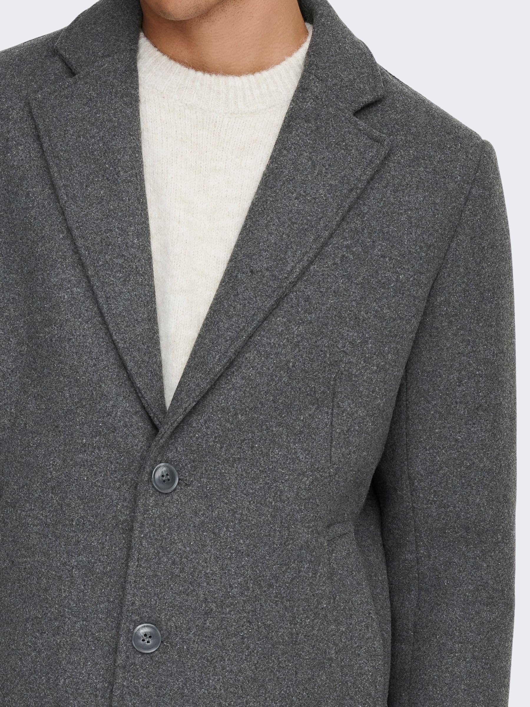 Only & Sons Herren Onsmatthew Wool Coat Otw Noos Onsmatthew Wool Coat Otw Noos (1er Pack)