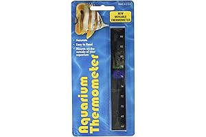 LLC 43330972 Fish Tank Thermometer Strip Liquid Crystal Aquarium Thermometer Vertical