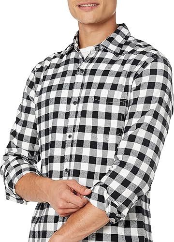 Miniatura 4 de Tienda Essentials - Camisa de franela para hombre, de manga larga