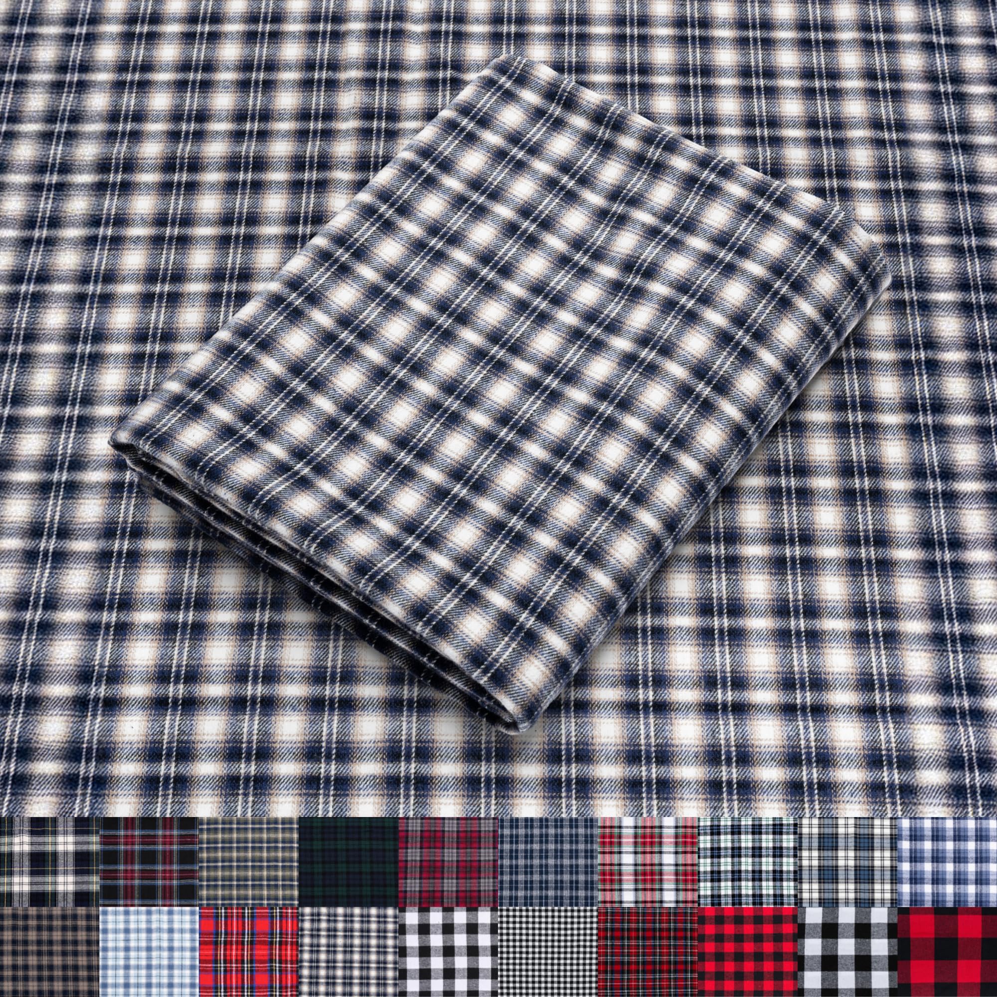 Pico Textiles 1 Yard Blue and Green Blackwatch Tartan Plaid Flannel Fabric - 60" Wide - 100% Cotton - Sold by The Yard - for Shirts, Scarves, Pajamas & Receiving Blankets — view 16