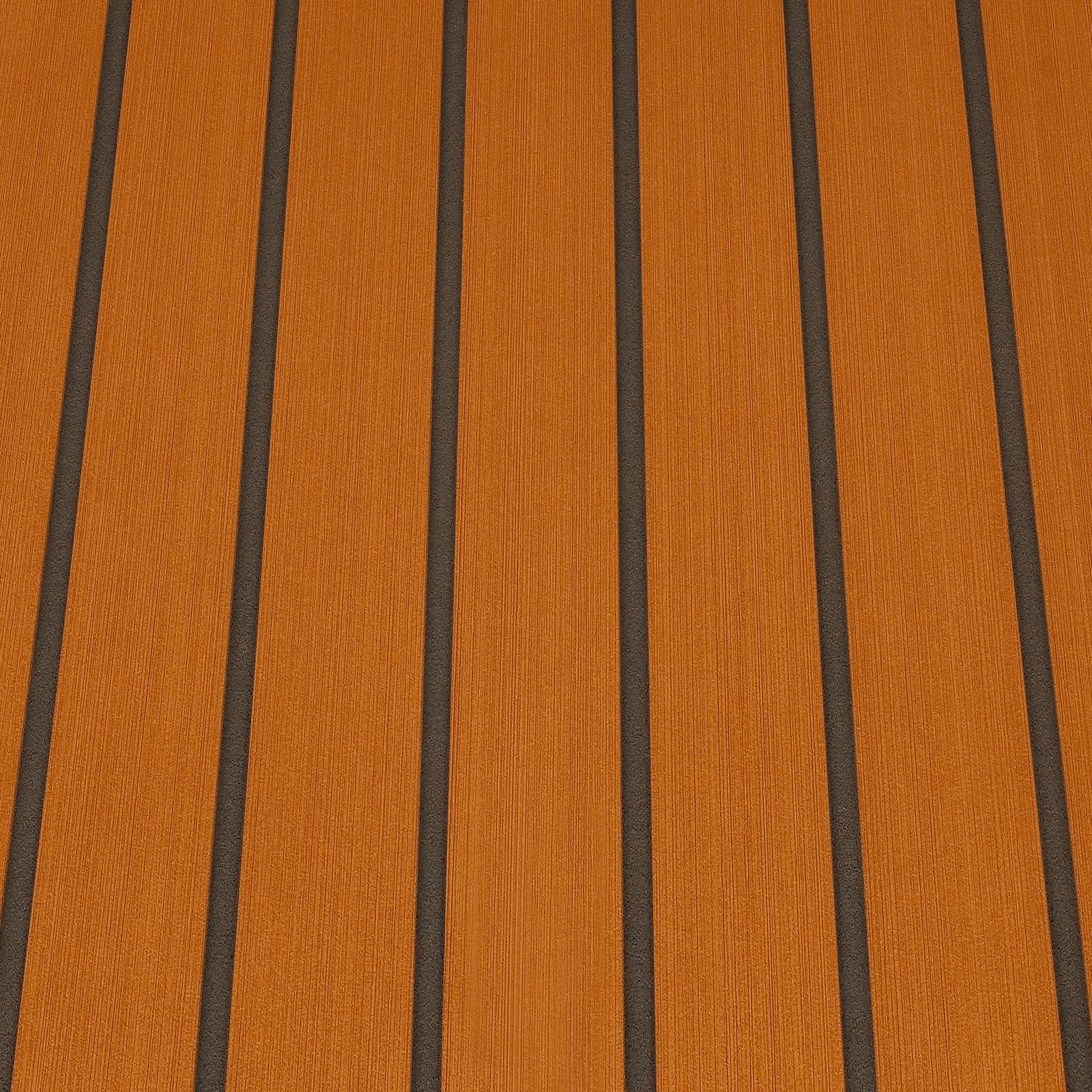 Boot Bodenbelag Eva Schaum Faux Teak Boot Bodenbelag Anti-Rutsch Marine Teppich Yacht Teppich mit Stützkleber, 269x89cm Marine Boot Blatt Bodenbelag Matte für Motorboote Yacht Boot, Braun