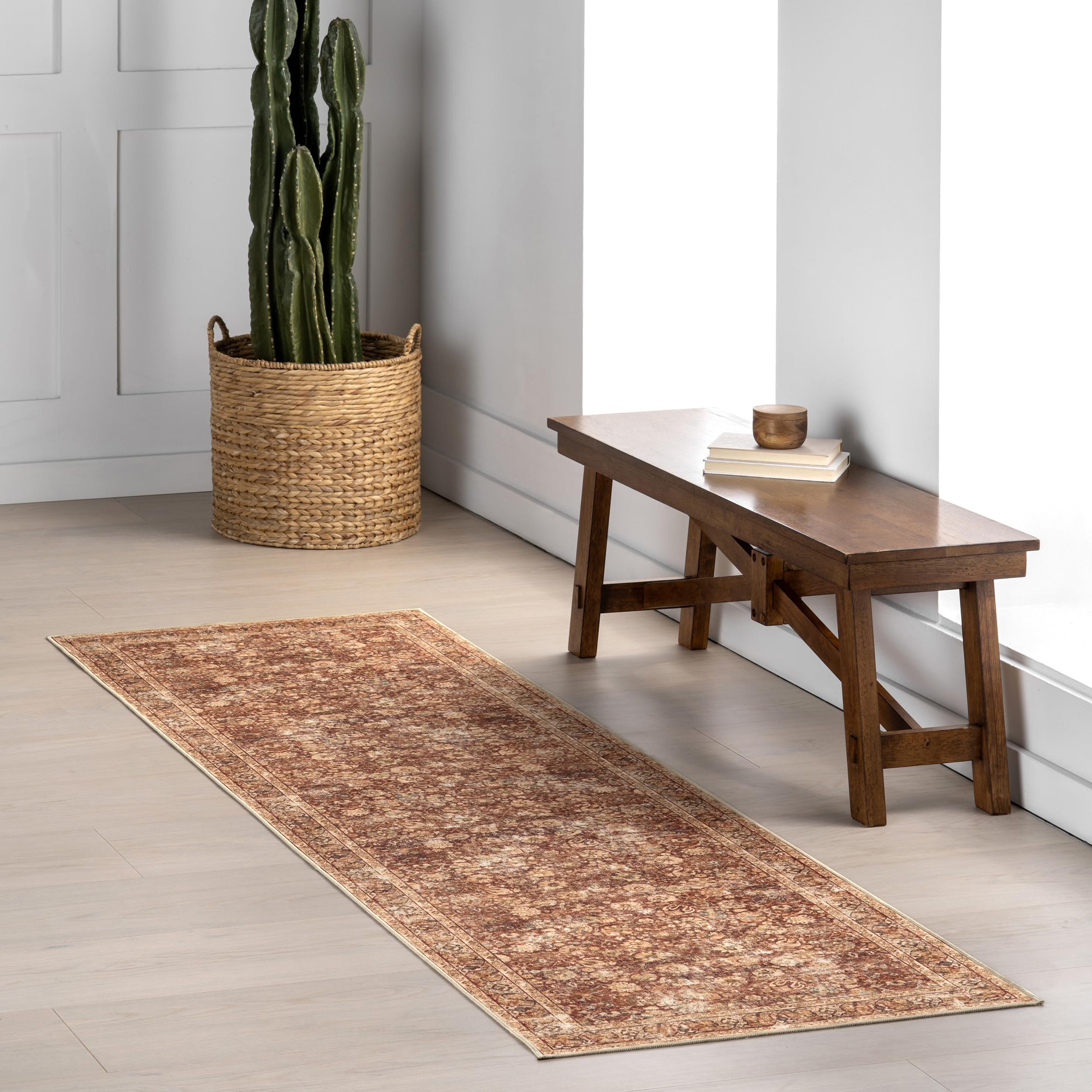 Tapis traditionnel vintage pour salon et salle à manger Seema