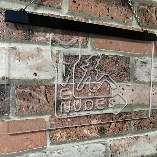 Miniatura 3 de ADVPRO Live Nude Girls Bar Beer Pub Club Décor Letrero de neón LED de doble color, azul y rojo, 12 x 8.5 pulgadas st6s32-i2042-br