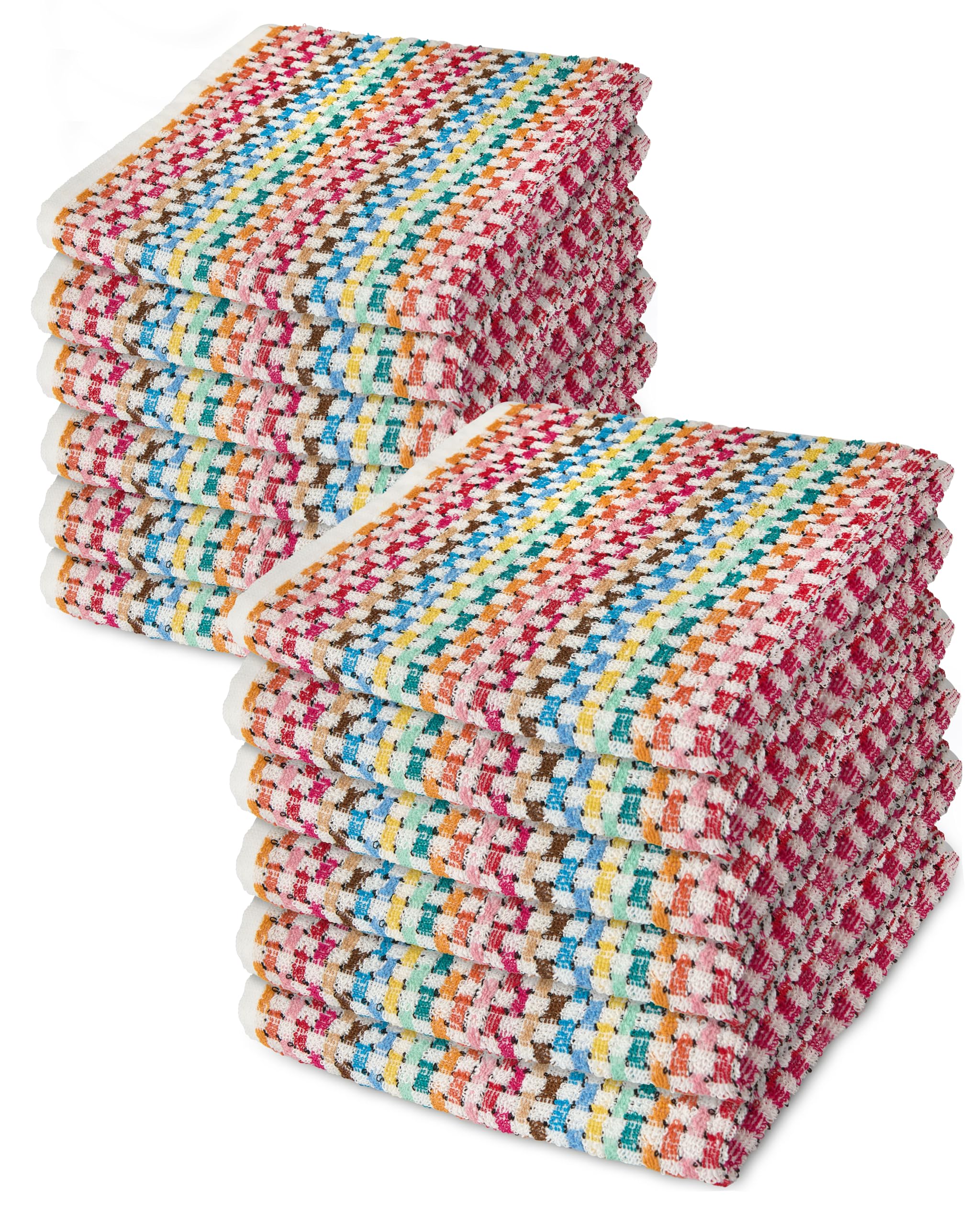 Emma Barclay Kitchen Tea Towel 100% Cotton Jazz Multi Size 12 Pack