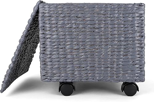 Miniatura 4 de Seagrass - Archivador rodante, archivador para el hogar, organizador de archivos colgantes, archivador de mimbre para el hogar y la oficina, cesta