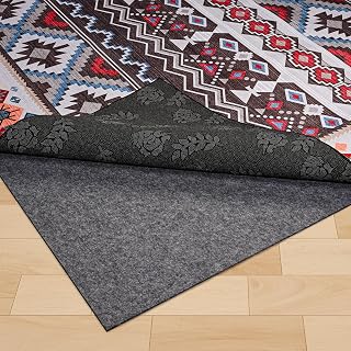 Cuckan 100% Waterproof Non-Slip Rug Pad 5x7 Ft, 1/4 Inch Thick Felt Grip for Hardwood & All Floors - Protects Rug & Floor
