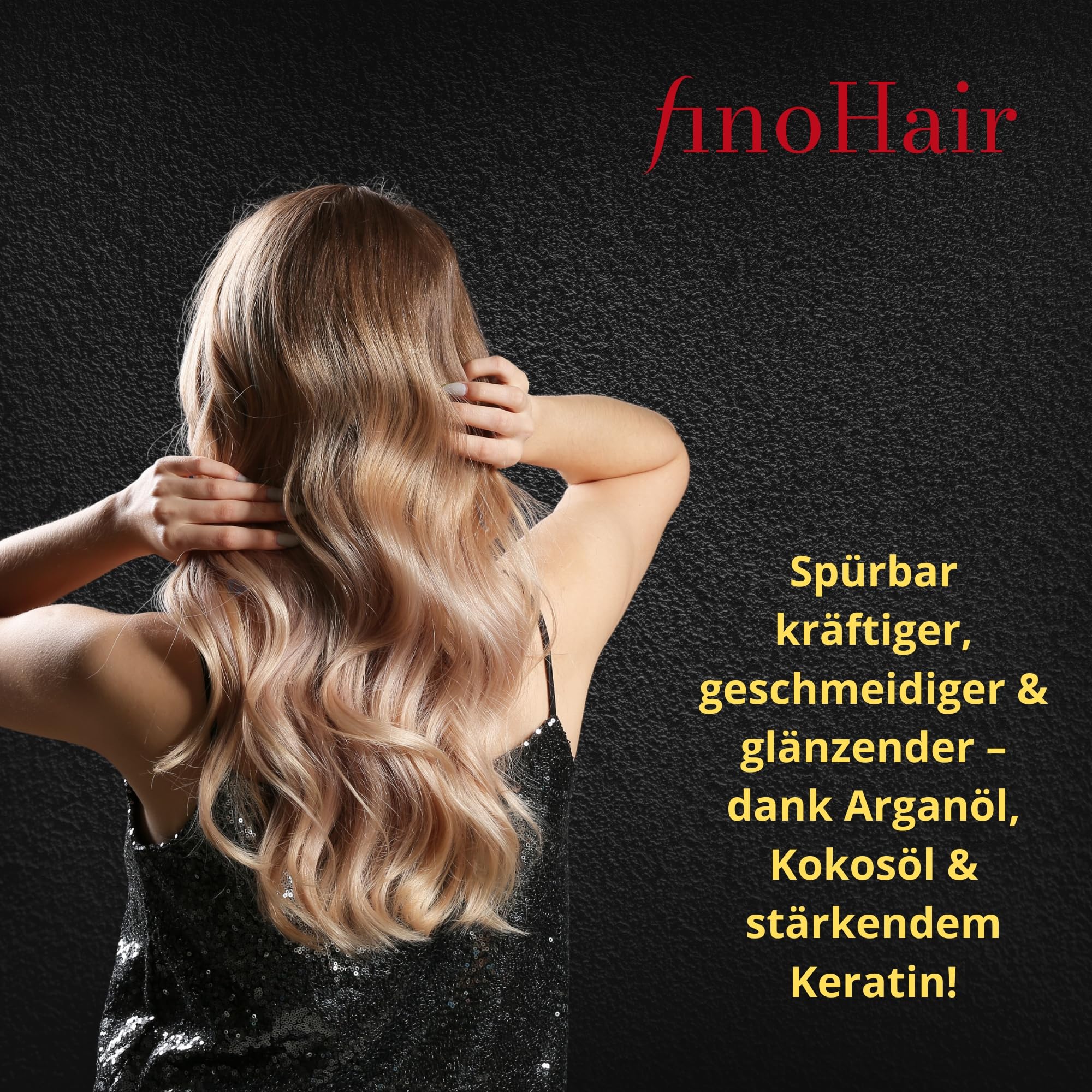 Fino Hair Premium Touch Mascarilla – Nutrición Profunda con Queratina, Biotina & Cafeína – Cabello Fuerte, Suave & Radiante – Sin Siliconas & Parabenos – 200 ml