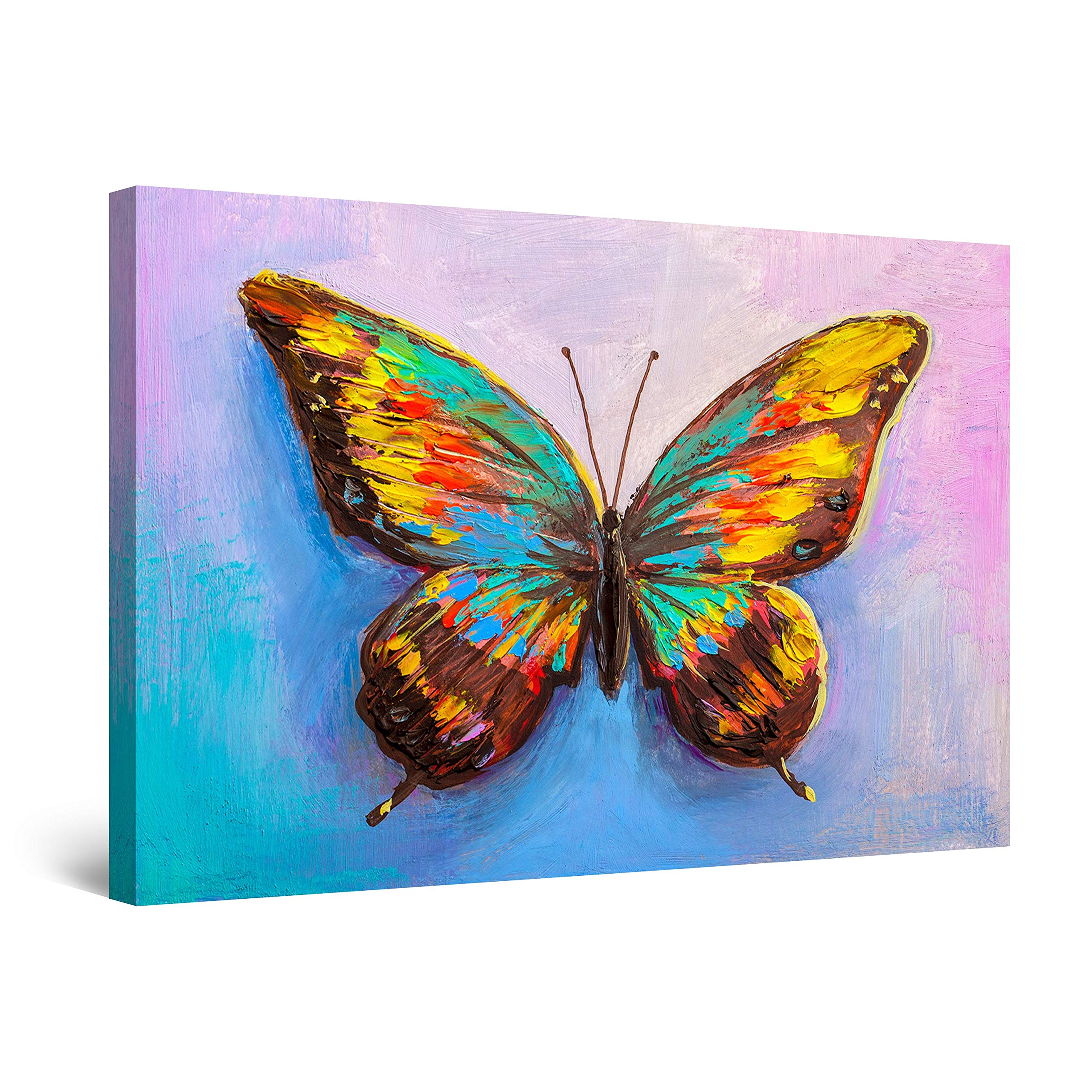 Startonight Canvas Wall Art Decor Butterfly Decor Painting for Living Room 32" x 48"