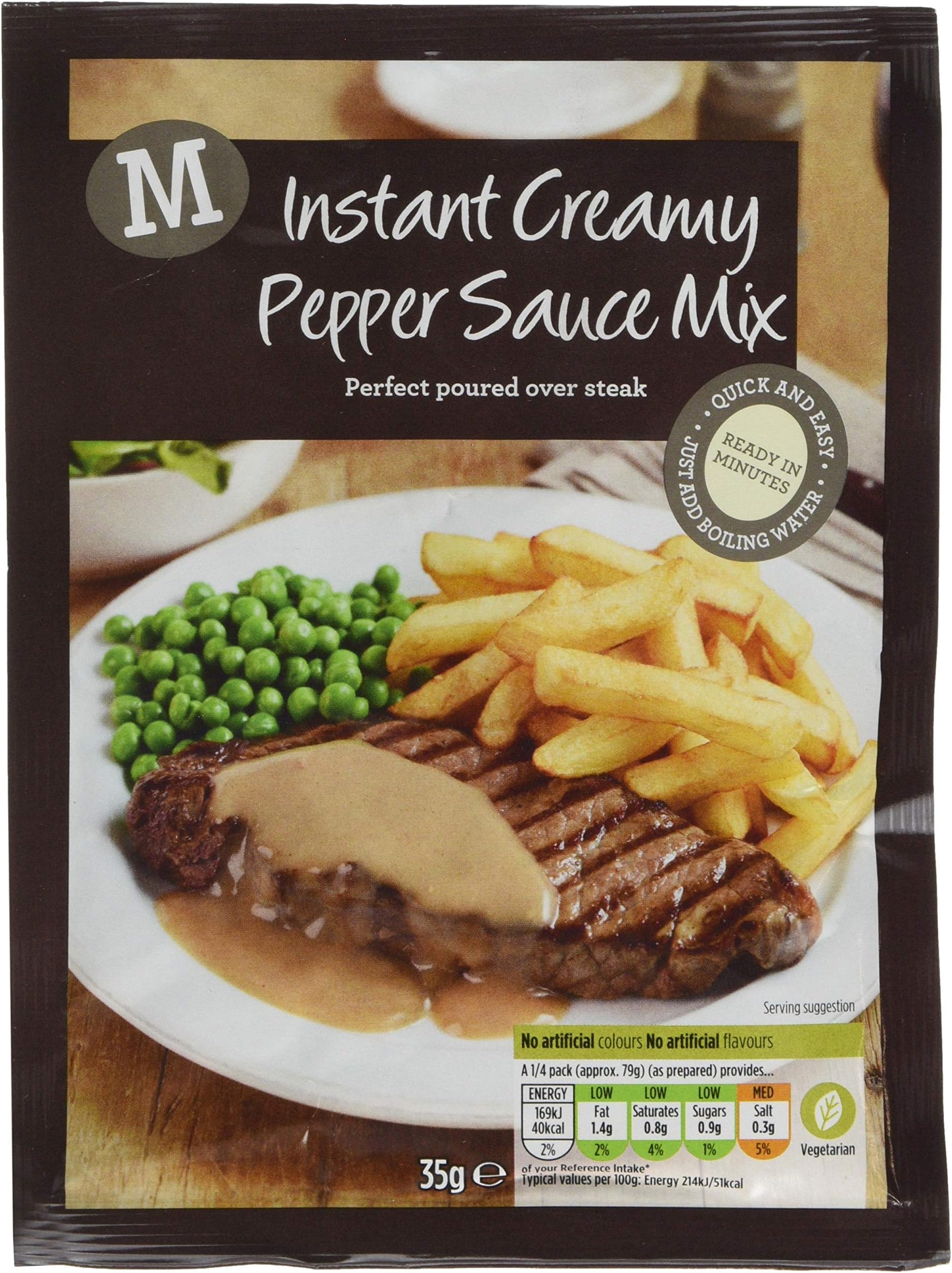 Morrisons Instant Pepper Sauce Mix, 35 g, Pack of 18