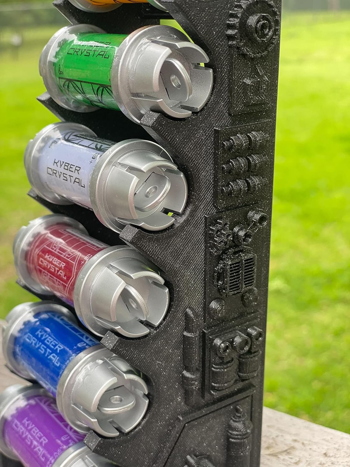 Kyber Crystal Holder Display Stand, Black 6 Slots