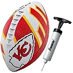 Franklin Sports NFL Kansas City Chiefs Football - Youth Football - Mini 8.5 Rubber Ball - Perfect for Kids - Team Logos and Colors