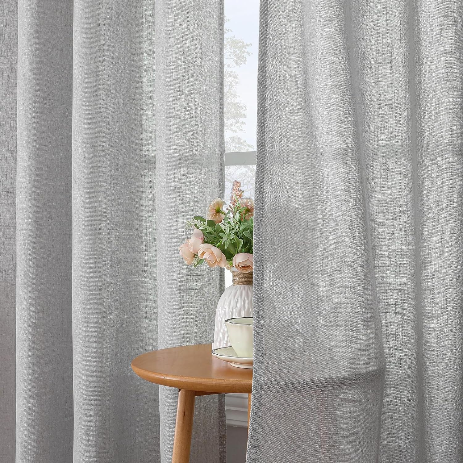 CUCRAF Kitchen Curtains Linen Blend - Image 3