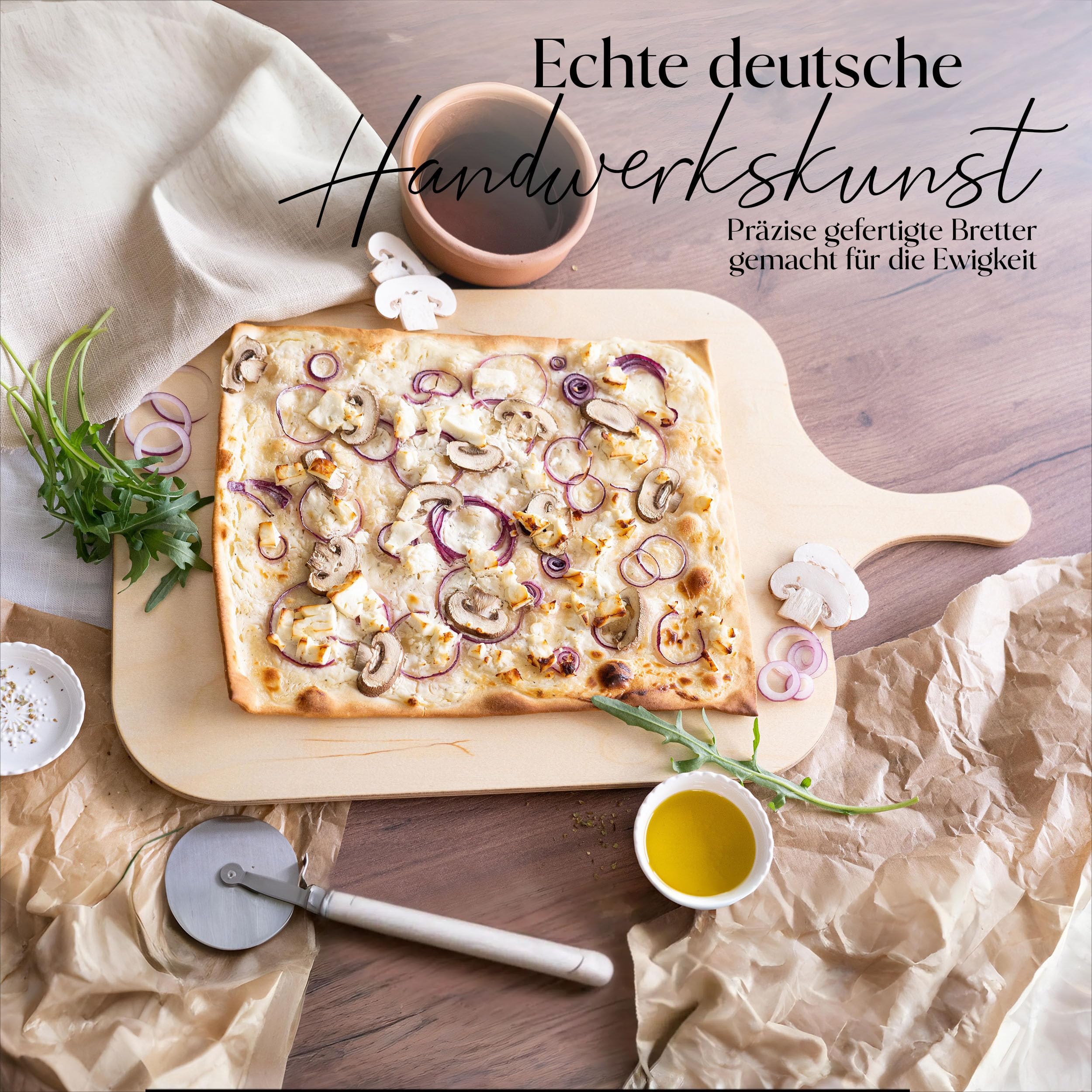Die Schreiner - Christoph Siegel Plateau à tarte flambée en kit de 20- pratique & robuste - Grandeur L