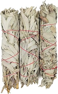 Alternative Imagination California White Sage Smudge Sticks - 3-Pack of 7-Inch Bundles for Home Cleansing,Energy Clearing, Meditation, Witchcraft, Spiritual Gifts,Altar & Smudging-Packaged in The USA