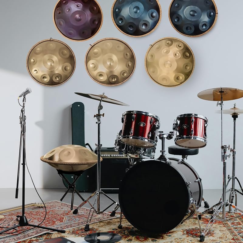 ANTETOK Arany Handpan Dob 440Hz 22 Hüvelyk 12 Hangos D-moll Acél Tongue Drum Meditációhoz Jógához Hangterápiához Tokkal