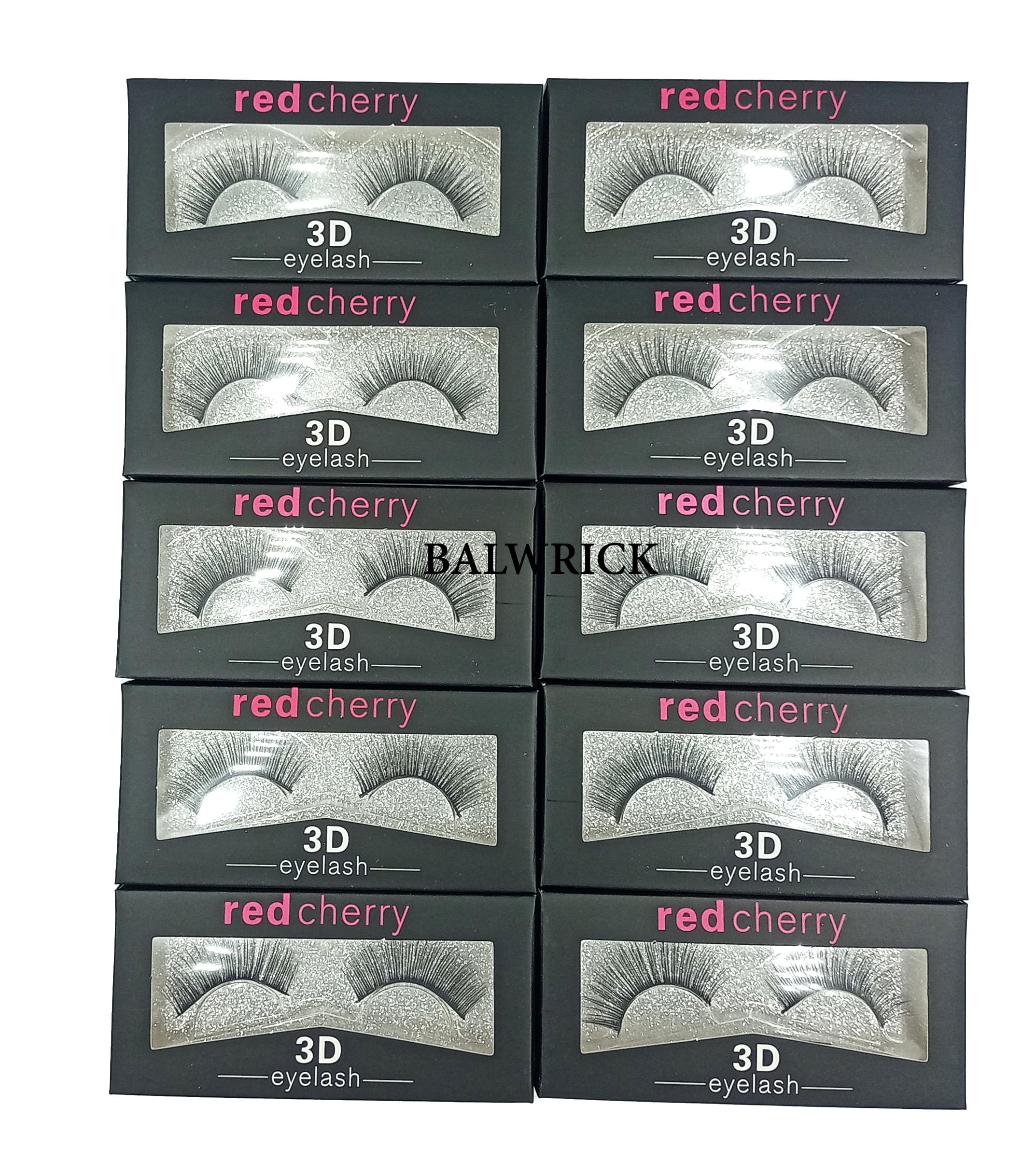False Eyelash, Eye Makeup Lash 3D Faux Mink Fake Eyelash Long Natural Eyelashes 10 Pairs (Normal)