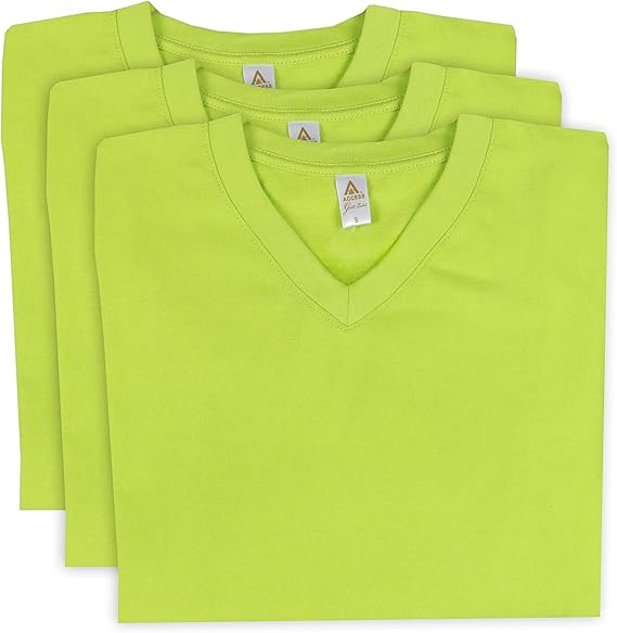 Amazon.com: Access Men's Heavyweight Short Sleeve Cotton V-Neck T-Shirt  (Pack of 3) : Clothing, Shoes \u0026 Jewelry