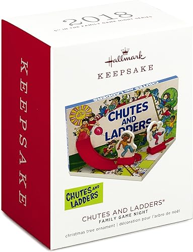 Miniatura 3 de Hallmark Adorno navideño de recuerdo 2018 con fecha de año, toboganes y escaleras de noche de juego familiar