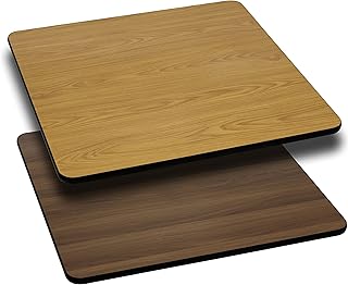 Glenbrook 42'' Square Table Top with Natural or Walnut Reversible Laminate Top