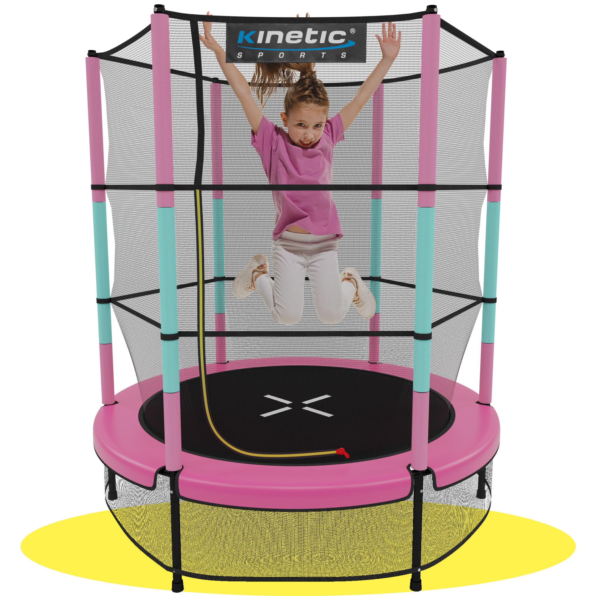 KINETIC SPORTS Kinder Trampolin Jumper 140 cm