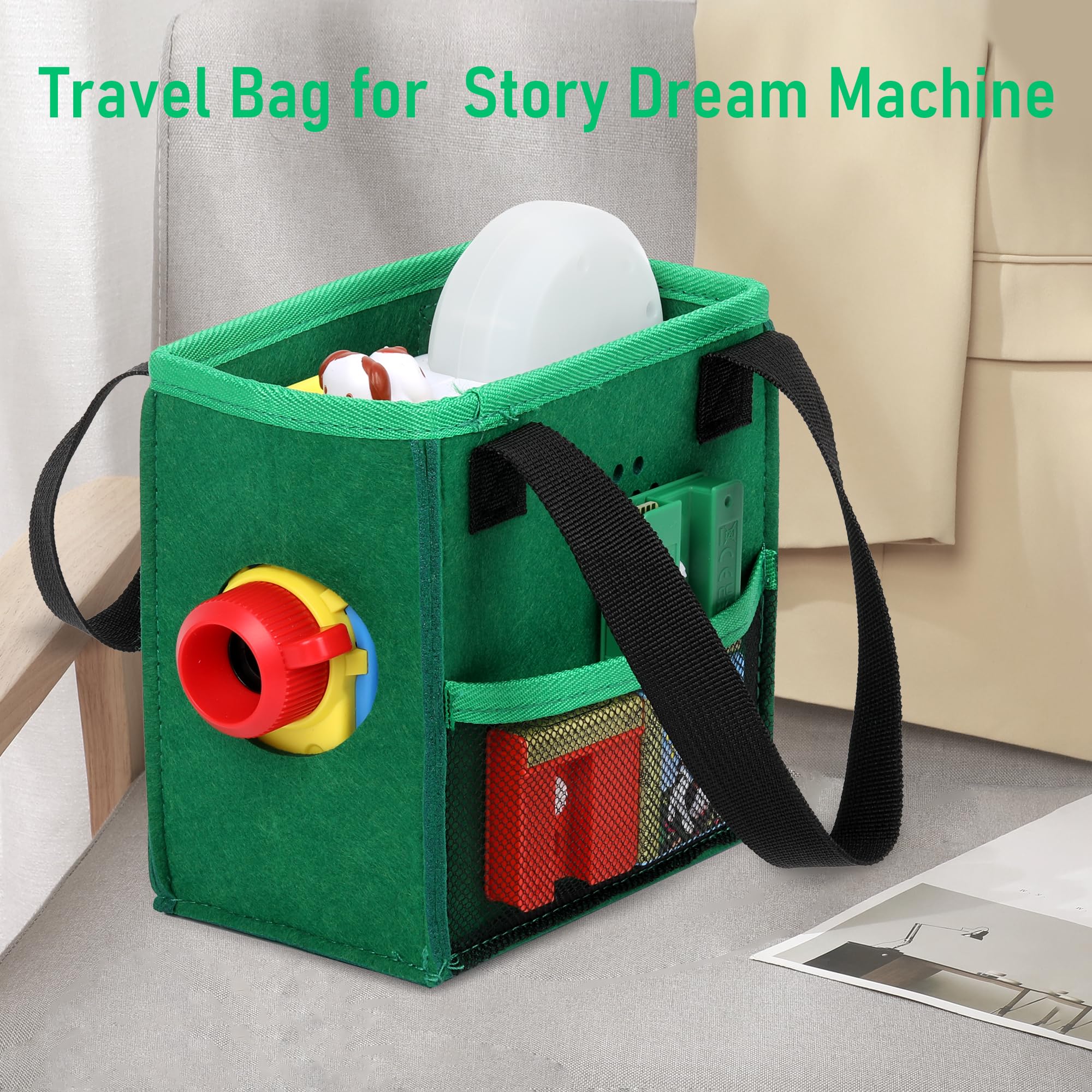 Growalleter Bag for Little Tikes Story Dream Machine Toy Folding Pouch Portable Carry Case for Little Tikes Projector for Fairy Tale Coll Books Audio Play - Image 3