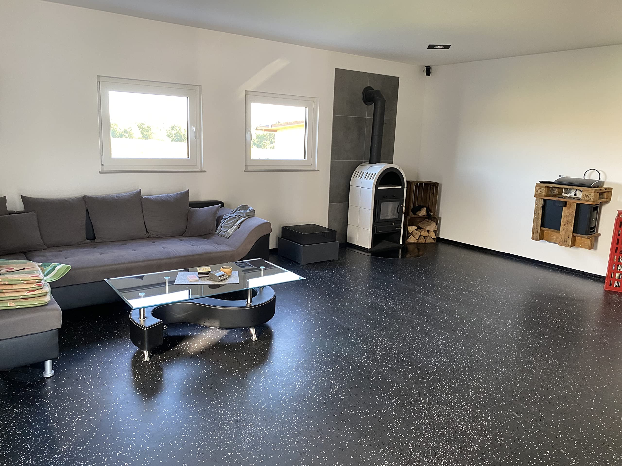 Mr. Epoxy Epoxidharz Bodenbeschichtung (10 Kg, RAL 7001) – 2K Betonfarbe Für Garage & Keller