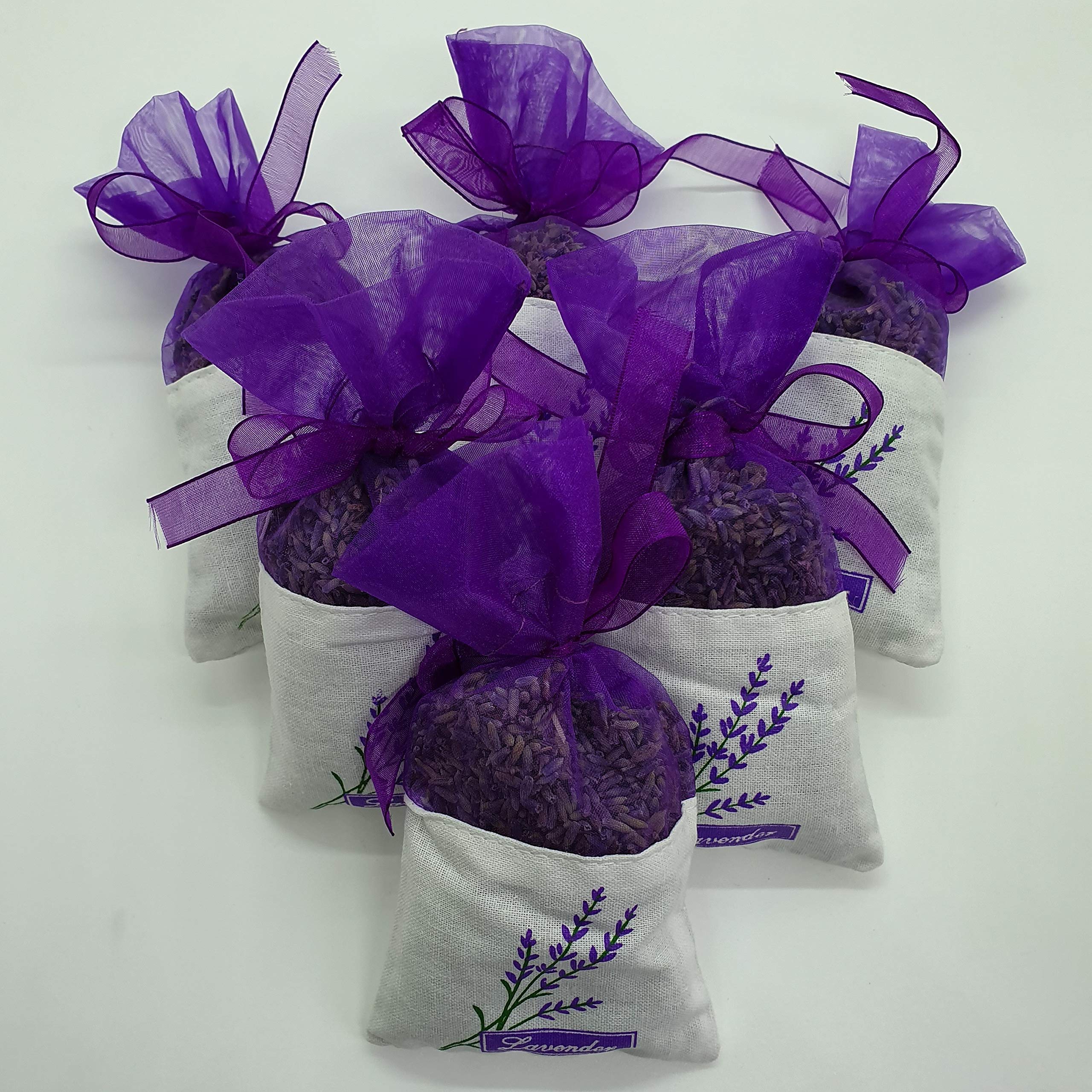 Pazazz Lavender filled Organza & Linen Pouch/Bag (5)