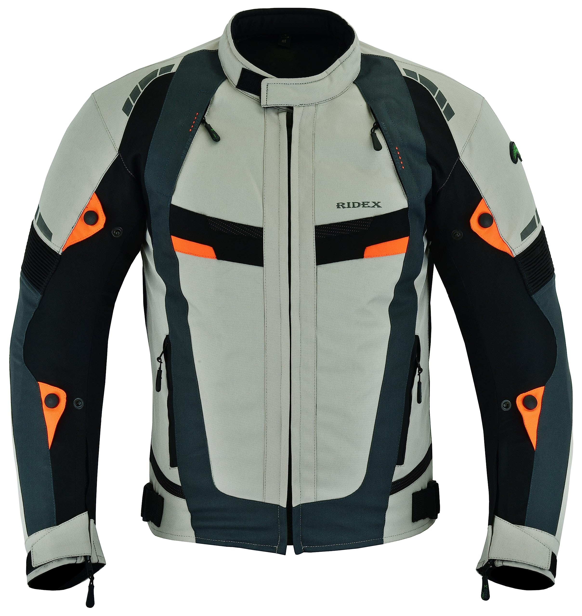 RIDEX Chaqueta de moto CJ227 para hombre, transpirable, impermeable, con armaduras