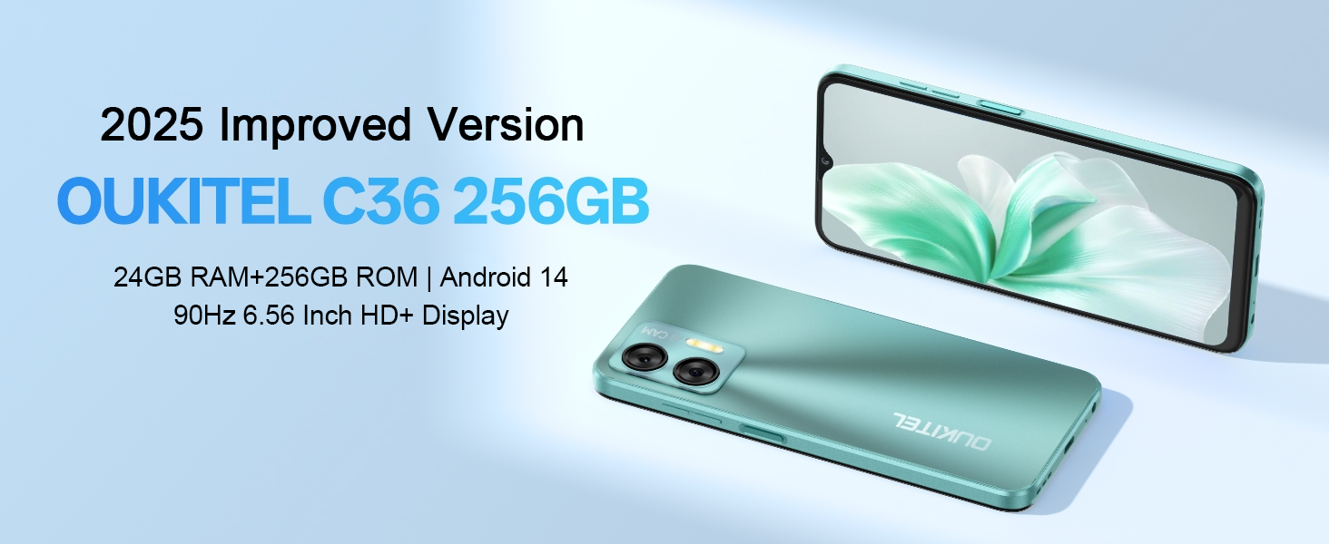 OUKITEL C36 スマートフォン 256GB/1TB Android 14 Amazon | OUKITEL C36 SIMフリースマートフォン 本体 Android 14