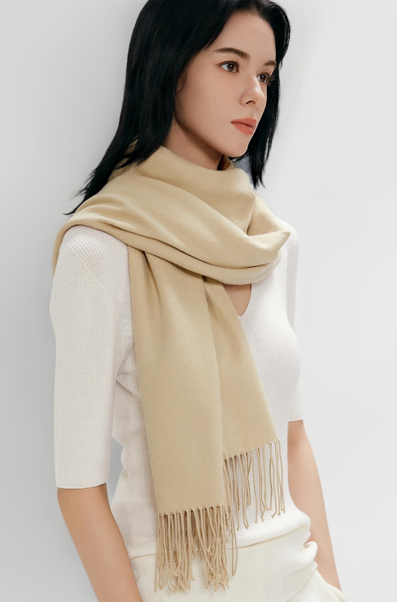 maamgic Women's Scarf Pashmina Shawls and Wraps for Evening Dresses Travel Office Winter Wedding Cashmere Feel Large Scarves