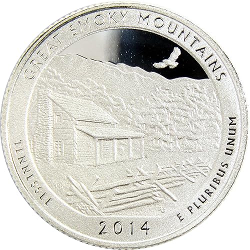 2014 S Great Smoky Mountains National Park Quarter Silver 25c