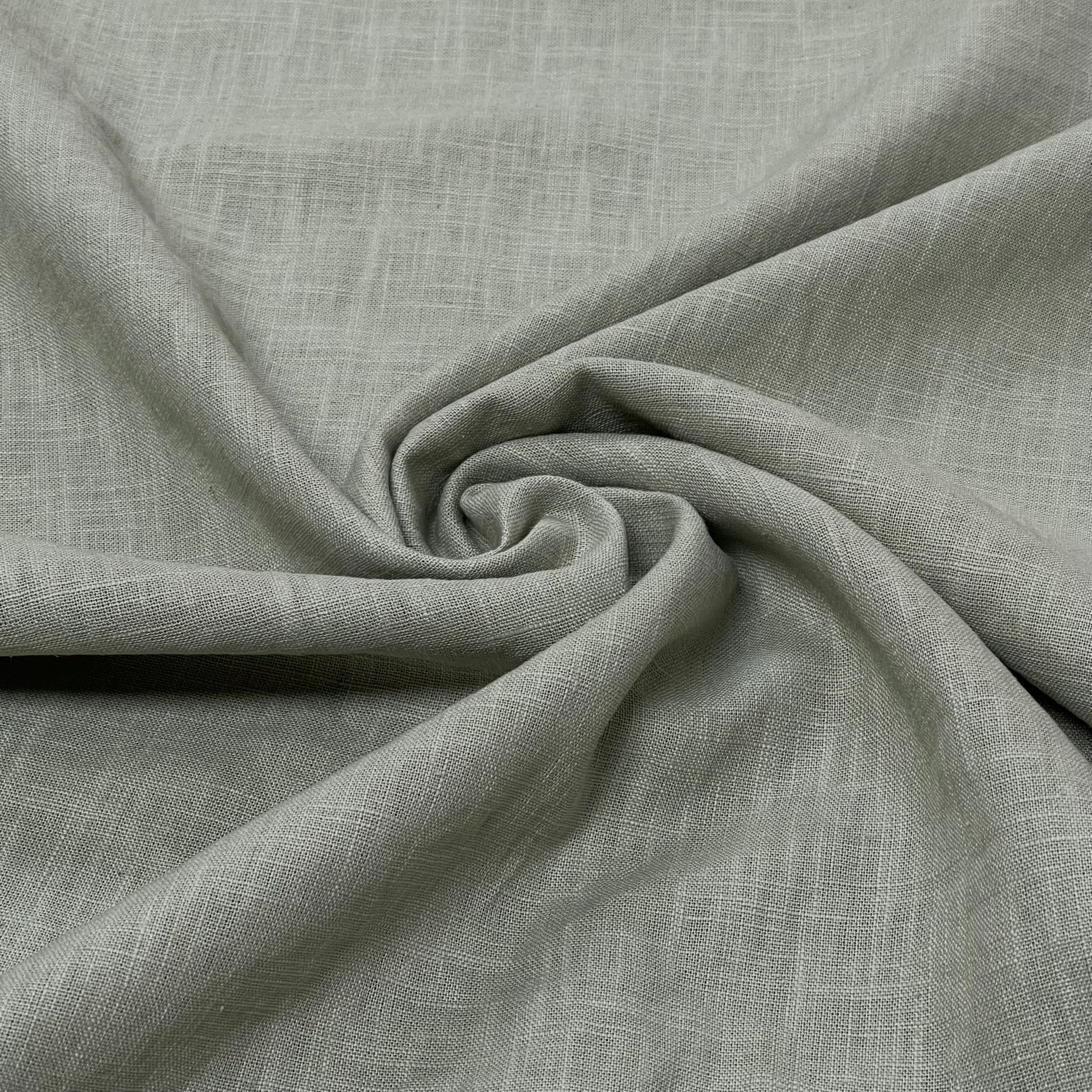 100% Pure Washed Linen Flax Fabric 45 Colours 136cm Wide 240gsm Per Metre - ONE METRE, 3032 Sea Foam, ONE - METRE