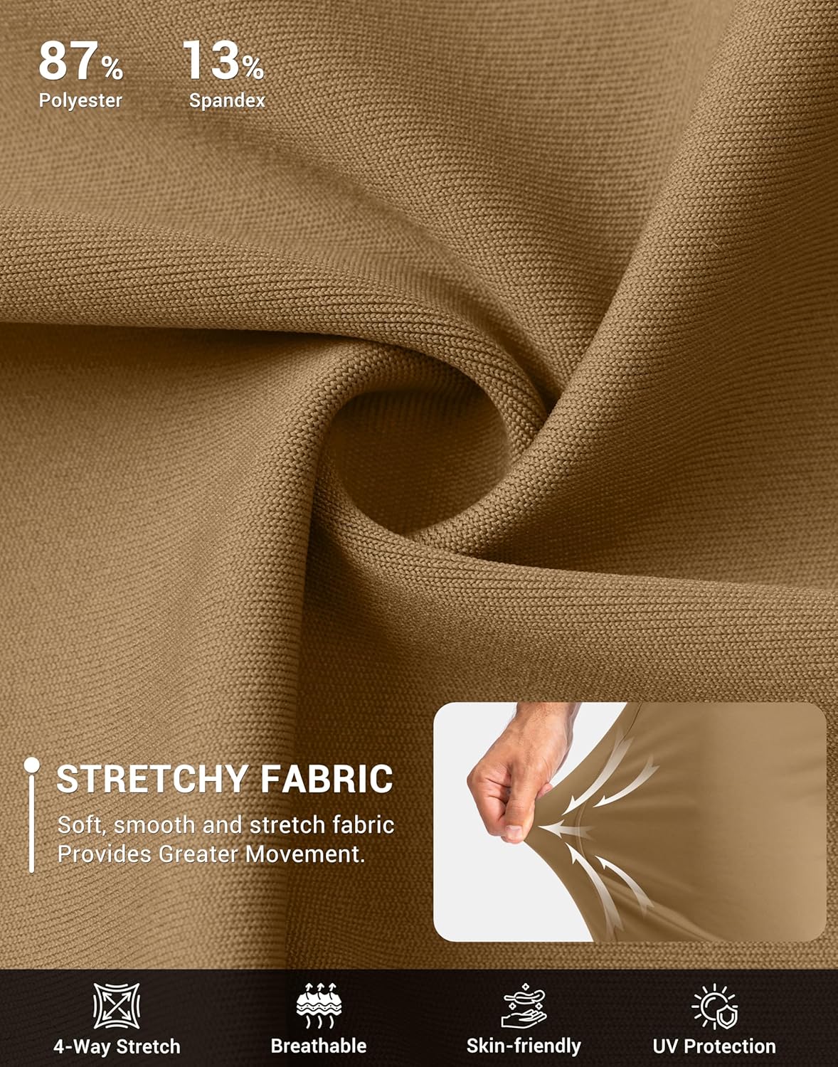 G Gradual Men's Golf Joggers Pants with Zipper Pockets Stretch Sweatpants Slim Fit Track Pants Joggers for Men Work Running - Image 4