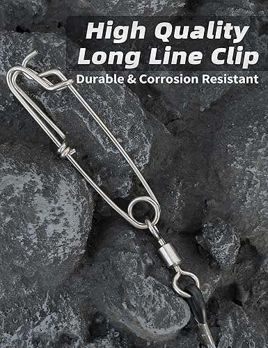 Miniatura 7 de BLUEWING Boya de pez espada boya de caída profunda, boya de atún, boya de tiburón, 1 unidad, bandera flotante de boya con clip de línea larga para