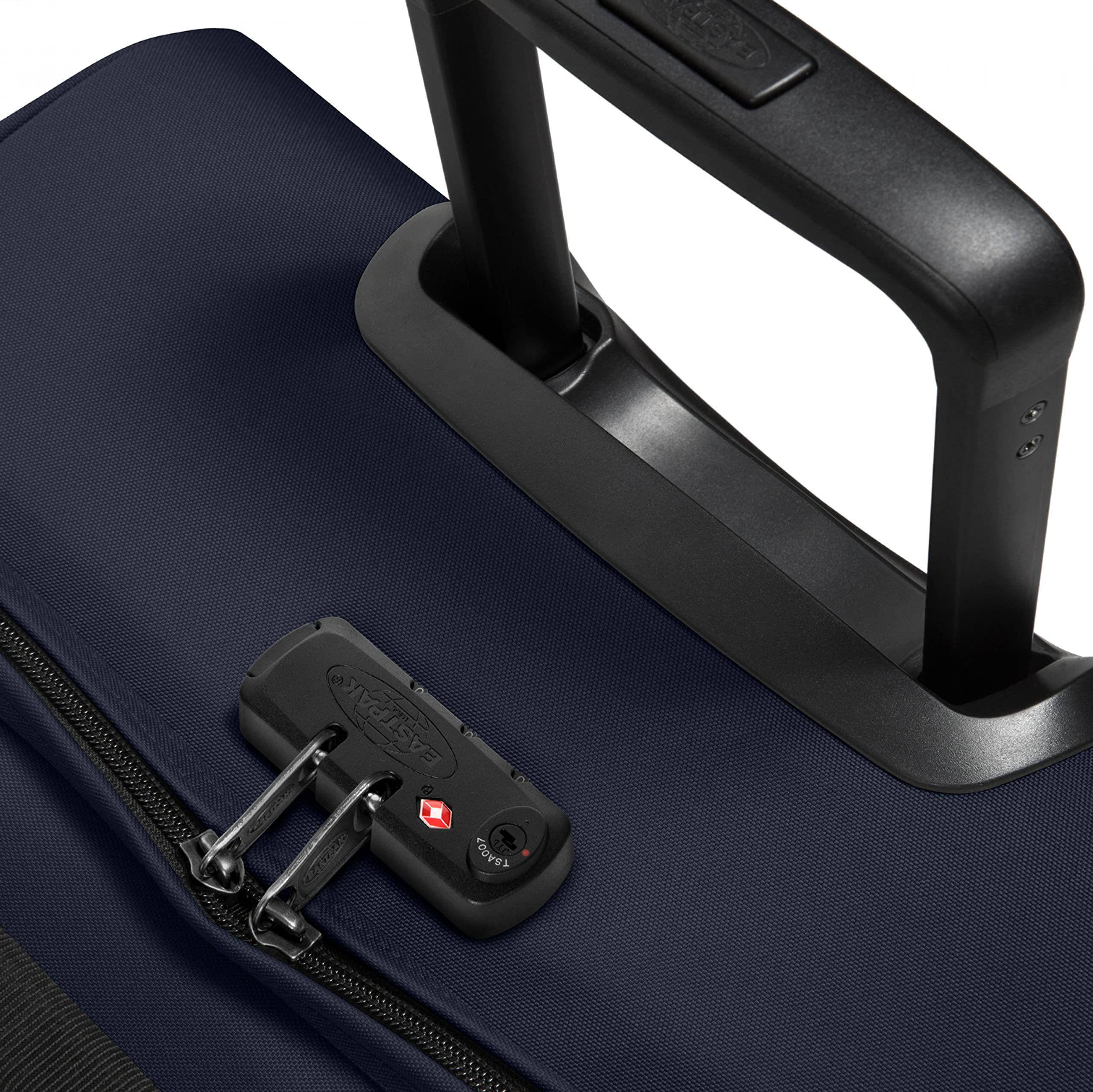 Eastpak Tranverz S Cabin Luggage 42L (51 x 32.5 x 24 cm), Durable Rolling Suitcase, Lightweight Carry-On with Double Compartments, Telescopic Handle & TSA Lock - Ultra Marine