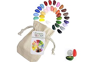 First Crayons for 1 Year Old - 32 Pack Crayon Rocks Designed...
