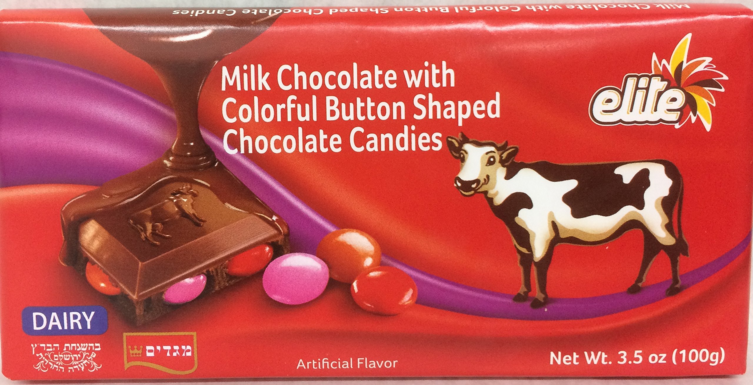 Buy Elite Milk Chocolate With Colorful Button Shaped Chocolate Candies