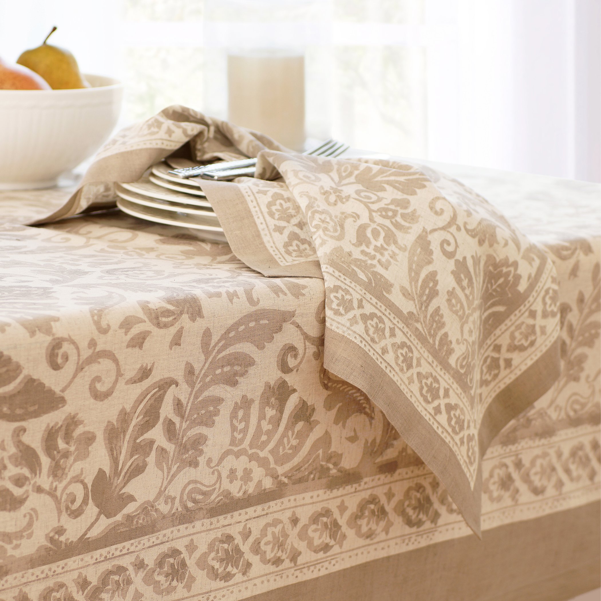 Fabric Textile Products Blue Coral Napkins 18