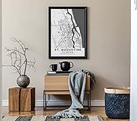 Vista 7 de Mapa de San Agustín, Florida, Luz 2 (12x16)