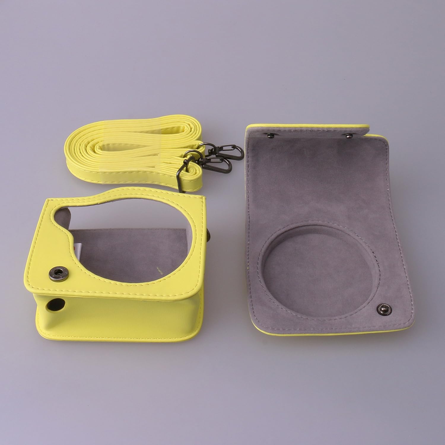 CAIUL Compatible Comprehensive Protection Mini 70 Case Bag with Soft PU Leather Material for Fujifilm Instax Mini 70 Camera - Yellow