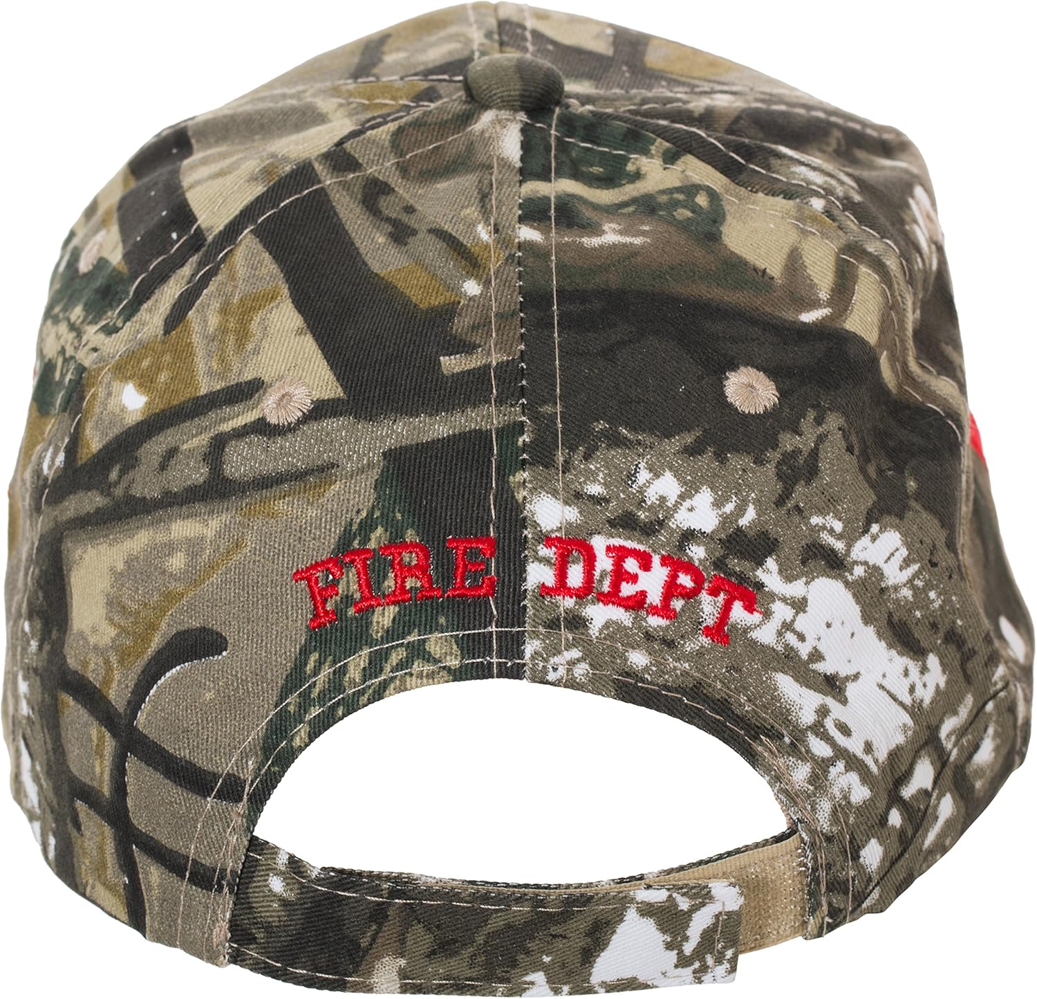 First in Last Out Fire Rescue Flames Baseball Cap with Adjustable Strap - Image 3