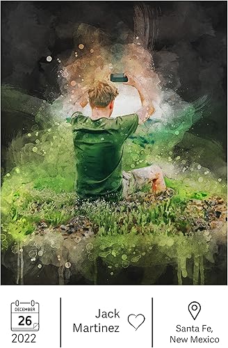 Miniatura 7 de Awesometik Where It All Began Wattercolor Portrait Our Special Place Personalized Watercolor Illustration Where We Met Location Watercolor Design